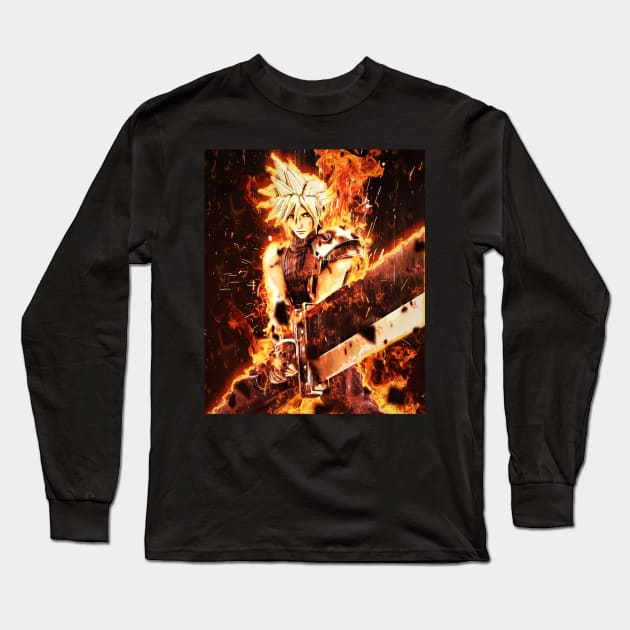 Cloud Soldier Aura Long Sleeve T-Shirt by SkyfrNight